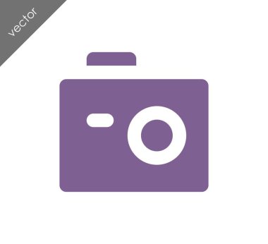 Kamera simgesi düz işareti