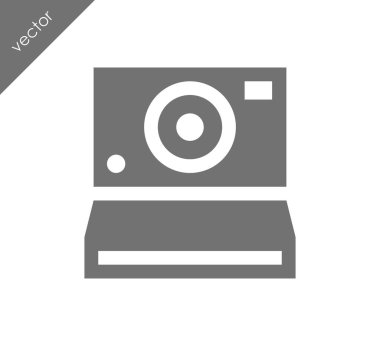 Kamera simgesi düz işareti