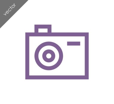 Kamera simgesi düz işareti