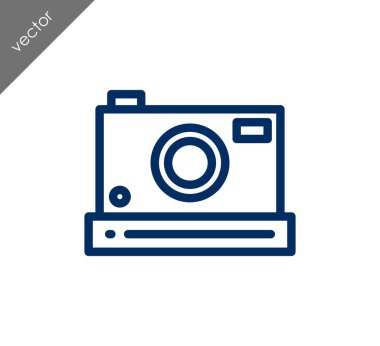 Kamera simgesi düz işareti