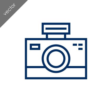 Kamera simgesi düz işareti