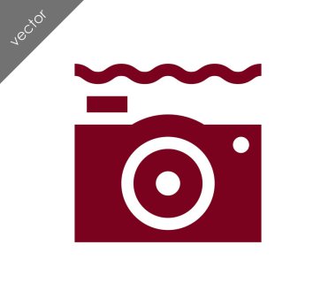 Kamera simgesi düz işareti