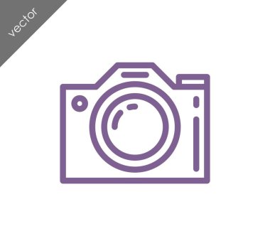 Kamera simgesi düz işareti