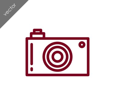 Kamera simgesi düz işareti