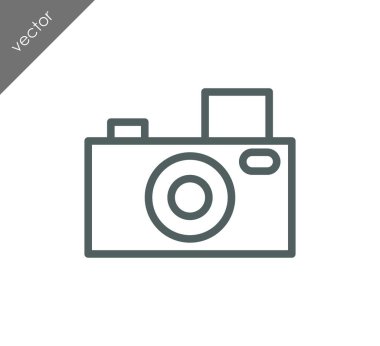 Kamera simgesi düz işareti