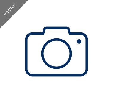 Kamera simgesi düz işareti