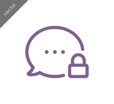 Kilitli sohbet simgesi