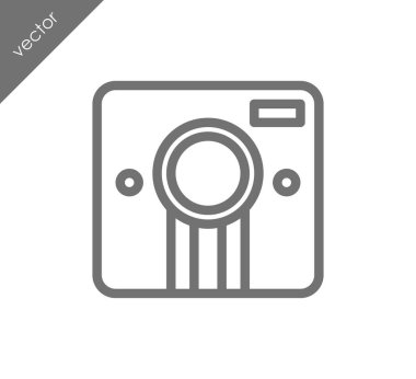 Kamera simgesi düz işareti