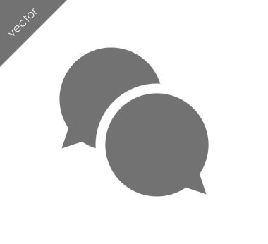 Görüşme düz simgesi