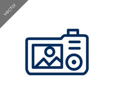 Kamera simgesi düz işareti