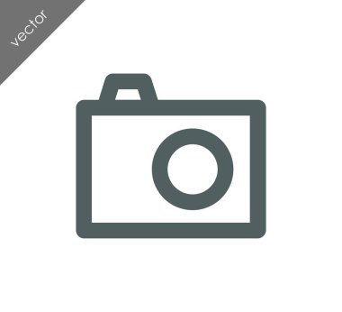 Kamera simgesi düz işareti