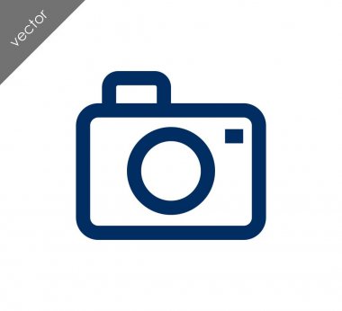 Kamera simgesi düz işareti