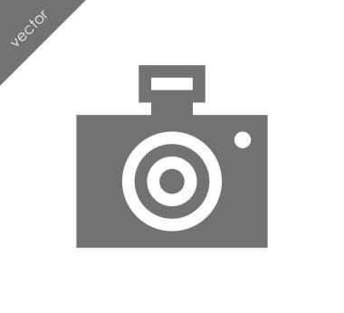 Kamera simgesi düz işareti