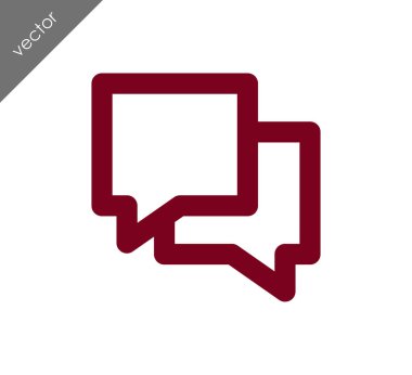 Görüşme düz simgesi