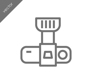 Kamera simgesi düz işareti