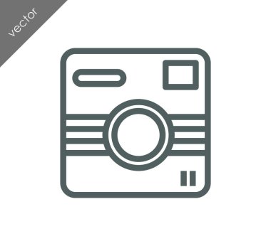 Kamera simgesi düz işareti