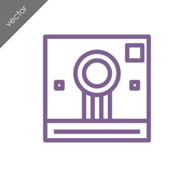 Kamera simgesi düz işareti