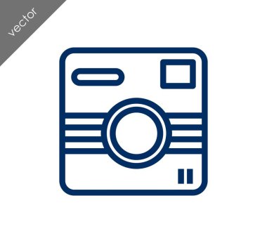 Kamera simgesi düz işareti