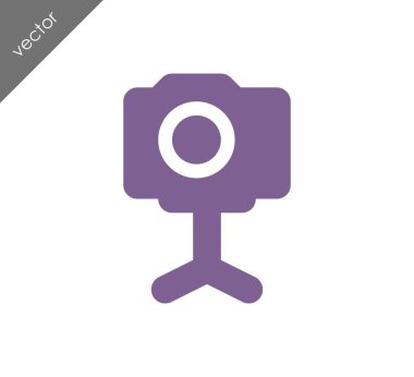 Kamera simgesi düz işareti