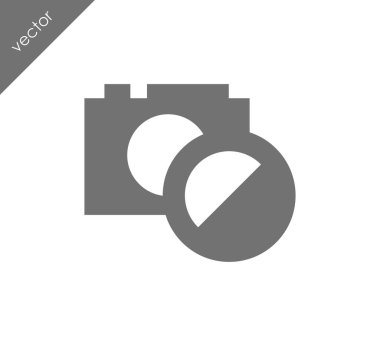 Kamera simgesi düz işareti