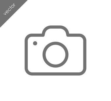 Kamera simgesi düz işareti