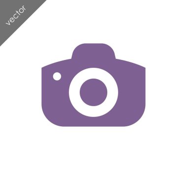 Kamera simgesi düz işareti