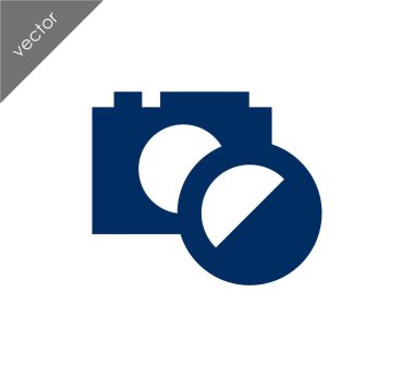 Kamera simgesi düz işareti