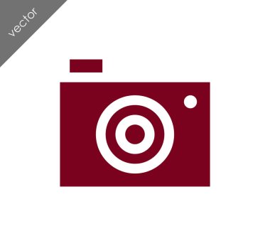 Kamera simgesi düz işareti