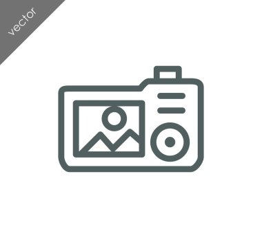 Kamera simgesi düz işareti