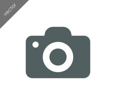 Kamera simgesi düz işareti