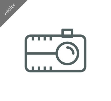 Kamera simgesi düz işareti