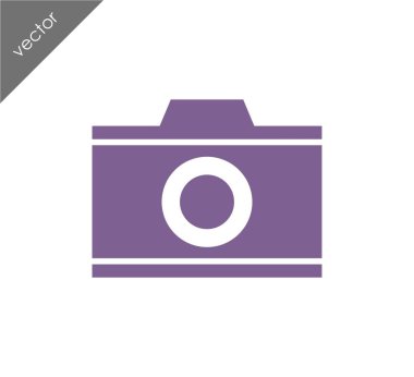 Kamera simgesi düz işareti