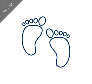 Bebek ayak izi simgesi