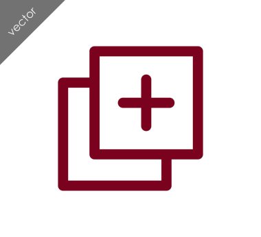 Simge ile artı işareti sembol Ekle