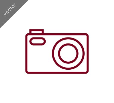 Kamera simgesi düz işareti