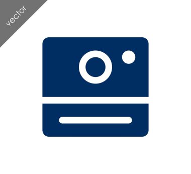 Kamera simgesi düz işareti