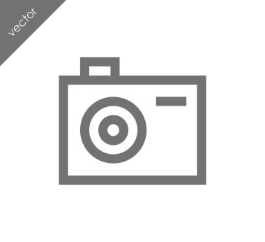 Kamera simgesi düz işareti