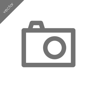 Kamera simgesi düz işareti