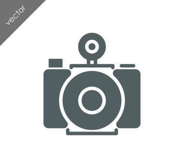 Kamera simgesi düz işareti