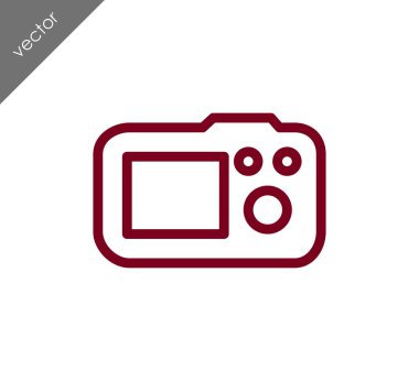 Kamera simgesi düz işareti