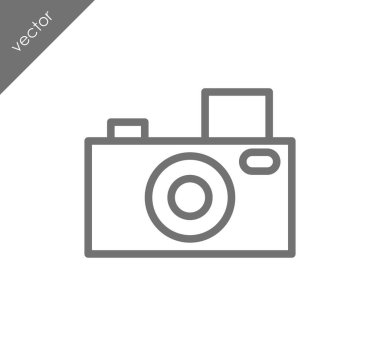 Kamera simgesi düz işareti