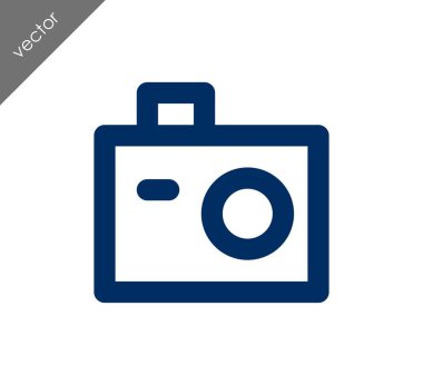 Kamera simgesi düz işareti