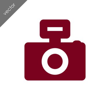 Kamera simgesi düz işareti