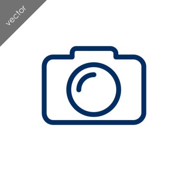 Kamera simgesi düz işareti