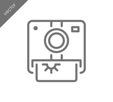 Kamera simgesi düz işareti