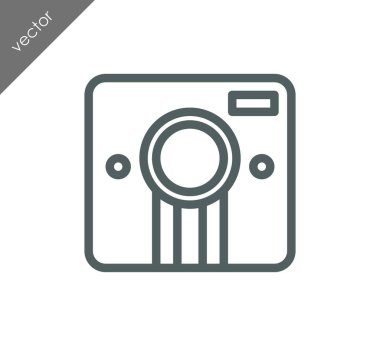 Kamera simgesi düz işareti