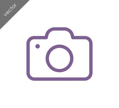 Kamera simgesi düz işareti