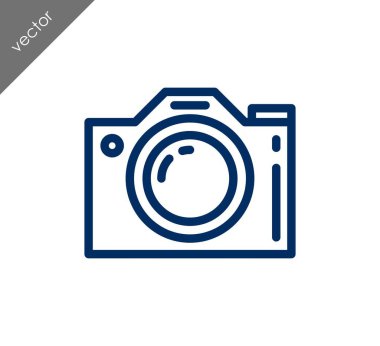 Kamera simgesi düz işareti