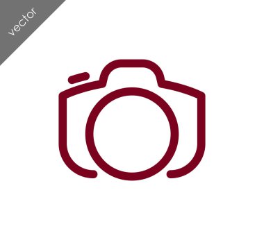 Kamera simgesi düz işareti