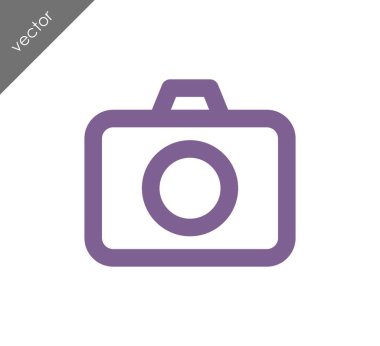 Kamera simgesi düz işareti